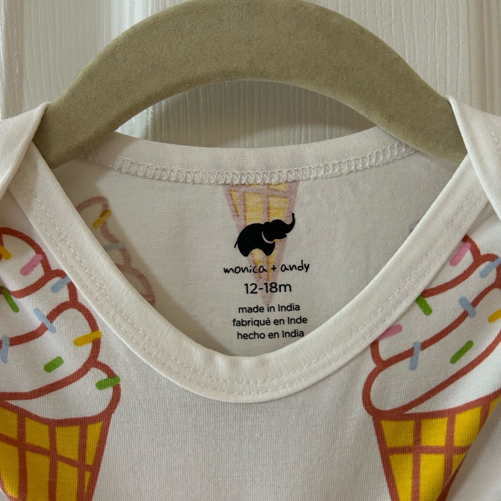Monica & Andy Ice Cream Onesie (12 - 18M) - Picture 3 of 3